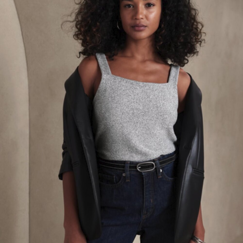Banana Republic Ottoman Square-Neck Tank